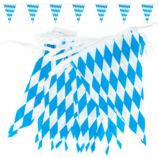 Goodymax® Wimpelkette 10 m Bavaria Polyester Stoff 20 x 30 cm