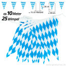 Goodymax® Wimpelkette 10 m Bavaria Polyester Stoff 20...
