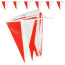 Goodymax® Wimpelkette 10 m DESIGN Rot-Weiß 2-farbig