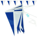 Goodymax® Wimpelkette 10 m DESIGN Blau-Weiß 2-farbig