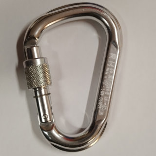 Ausverkauf Ruthenbeck Alu Karabiner Schraubverschluß 23kN EN362 Absturzsicherung