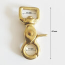 Ausverkauf 1 Stück Scherenkarabiner mit Wirbel 17 mm...