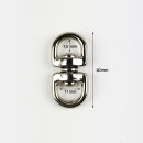Ausverkauf Doppelwirbel 7,5 x 11 mm, 40 mm lang, Zinkguss...