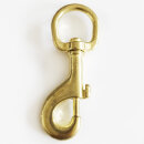 Ausverkauf Karabinerhaken vermessingt 25x101 mm rund mit...