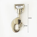 Ausverkauf Aluminium Karabiner 15 mm poliert mit Wirbel...