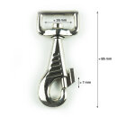Ausverkauf Karabinerhaken 1" 26 x 85 mm mit Wirbel...