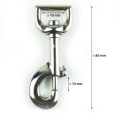 Ausverkauf Karabinerhaken 3/4" 19 x 83 mm mit Wirbel...