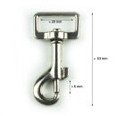 Ausverkauf Karabinerhaken 3/4" 20 x 53 mm mit Wirbel...