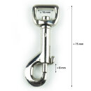 Ausverkauf Karabinerhaken 5/8" 16 x 75 mm mit Wirbel...
