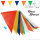 Wimpelkette 10 m Farbmix - 6 Farben